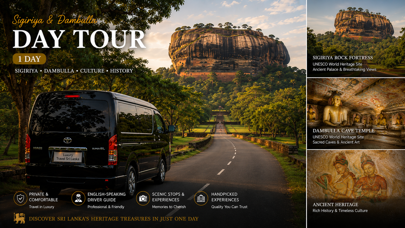 Sigiriya & Dambulla Day Tour